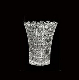 楽天市場】ボヘミアクリスタル 花瓶 35cm 最高級 クリスタルガラス