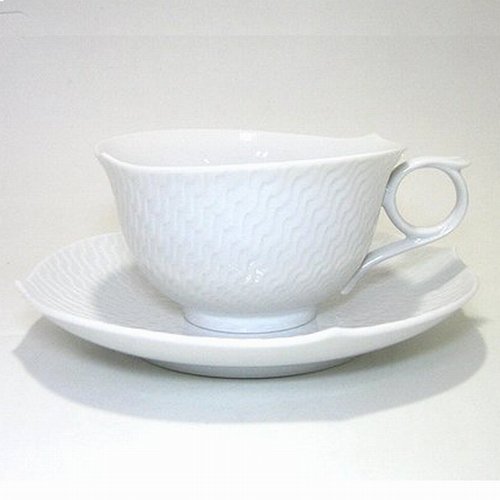 マイセン・波の戯れ白いこと・000000 お茶優勝杯＆ソーサー・29633  C/S