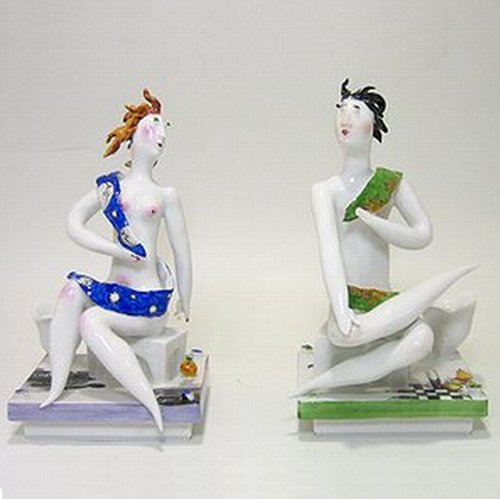 楽天市場】アンティークマイセン (Meissen)フィギュリン デイ&ナイト