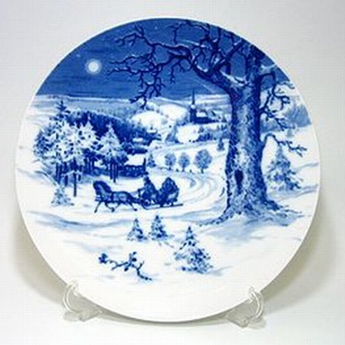 マイセン 1973年 馬橇 【記念】 イヤープレート 26cm|輸入洋食器店アイン 店