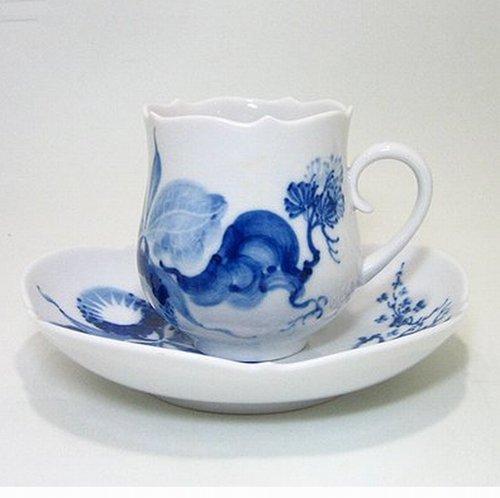 マイセン 【ブルーオーキッド】824001 コーヒーカップ＆ソーサー　23582 C/S｜輸入洋食器店アイン　店
