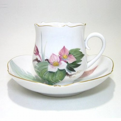 マイセン 【水辺の花・500310】 コーヒーカップ&ソーサー・23582-8 C/S|輸入洋食器店アイン 店