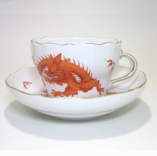 楽天市場】マイセン シノワズリ緑龍・333310】 兼用 ティーカップ