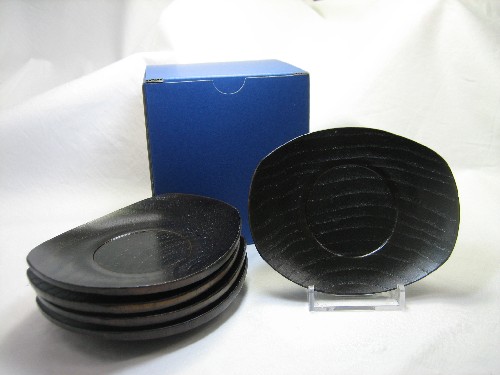 楽天市場】茶托（屋久杉）五枚組 木箱入 5客セット 木製 銘木 やく