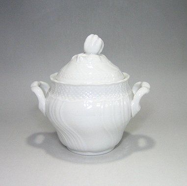 リチャードジノリ・ベッキオホワイト ラウンドカバードシュガーポット 300cc 4278|輸入洋食器店アイン 店