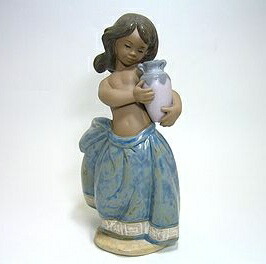 楽天市場】リヤドロ 水汲みの女性 グレス ブルー 01012336 LLADRO