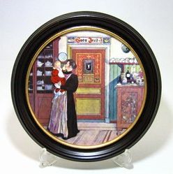 ロイヤルコペンハーゲン カールラーセン 磁板画 クリスマスと新年 26糎 食器-キッチン用品・食器・調理器具-食器・カトラリー・グラス