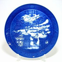 ロイヤルコペンハーゲン・イヤープレート   2003年 季節のご挨拶  18cm