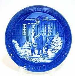 ロイヤルコペンハーゲン・イヤープレート 1994年 パパとお買い物 18cm｜輸入洋食器店アイン　店