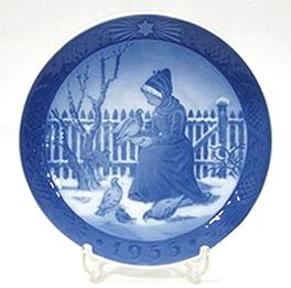 ロイヤルコペンハーゲン・イヤープレート 1955年 ファヌーのお姉さん キッチン用品・食器・調理器具-食器・カトラリー・グラス-皿・プレート
