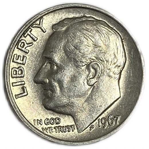 楽天市場】アメリカ 10セント 銀貨 1946〜1964年 ルーズベルトダイム
