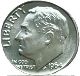 楽天市場】アメリカ 10セント 銀貨 1946〜1964年 ルーズベルトダイム