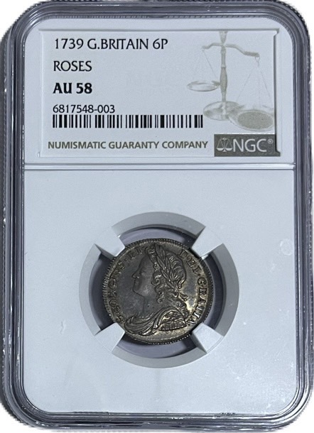 楽天市場】NGC鑑定 イギリス銀貨 1745年 VF 美品 イギリス ジョージ2世