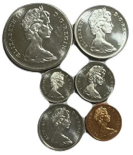 楽天市場】カナダ 6枚貨幣セット (内銀貨5枚) 未使用 エリザベス