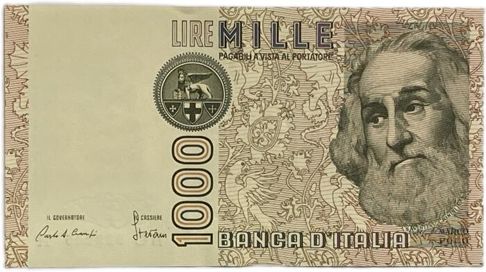 イタリア紙幣 1988年発行 5,000リラ ヴィンチェンツォ・ベッリーニ