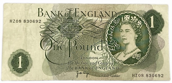 楽天市場】英国 イングランド銀行 1ポンド 表 エリザベス女王 裏