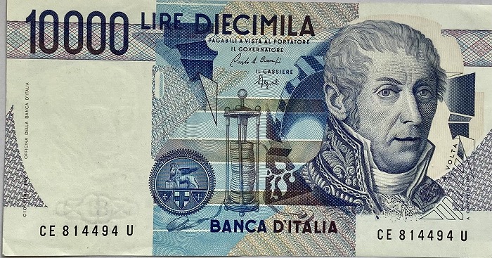 楽天市場】イタリア紙幣 5000リラ 美品 1985年 作曲家