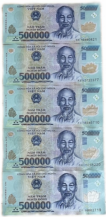 楽天市場】【鑑定書付き】 ベトナム 500,000 ドン 10枚セット Vietnam