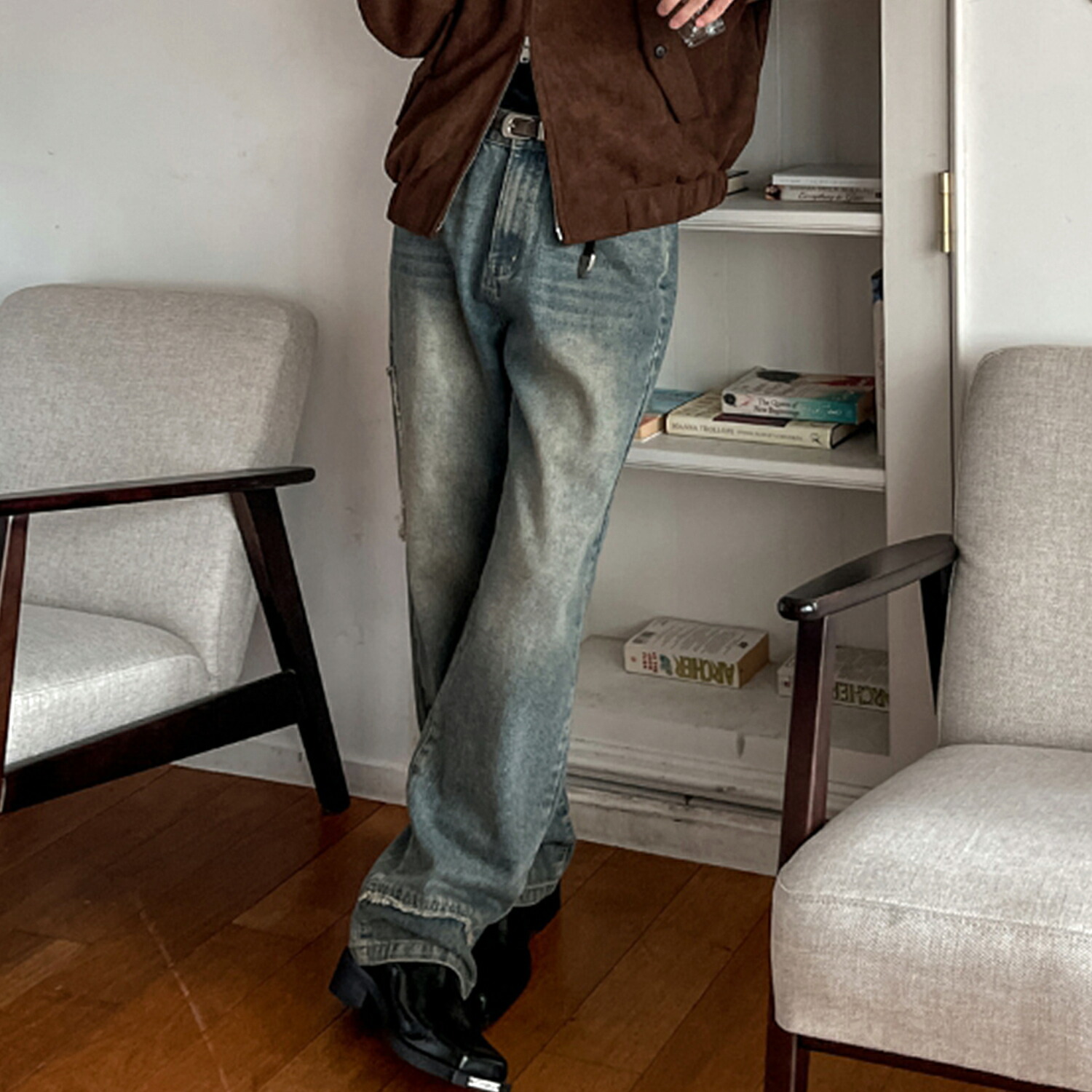 【貨物輸送無料】ツープラン【2plan】COSI CUTTING DENIM PANTS / コシカッティングデニムパンツ【堅苦しさ販売店】 Black-Denim