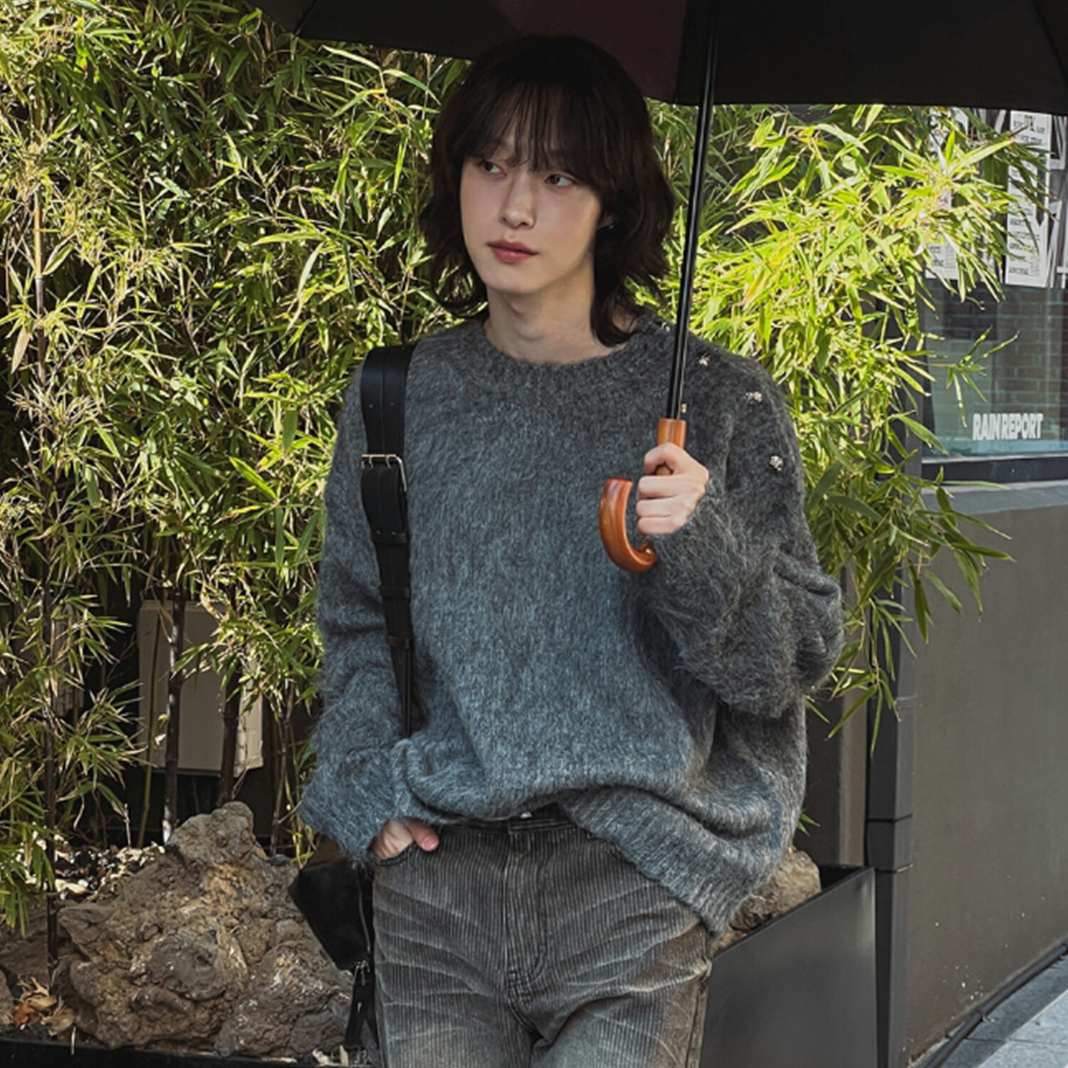 【2plan】Toy Stripe Hooded Knit 2plan】Toy Stripe Hooded Knit (2plan/ニット・セーター
