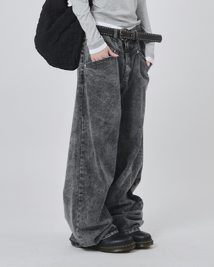 【Raucohouse】Halden wide banding pants 楽天市場】【送料無料】ラウコハウス【Raucohouse】Halden wide