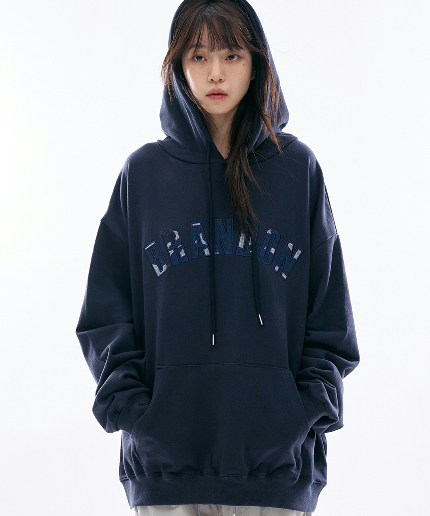 【送料無料】ラウコハウス【Raucohouse】Brandon applique over hoodie / ブランドンアップリケオーバーフード 男女兼用【公式ショップ】