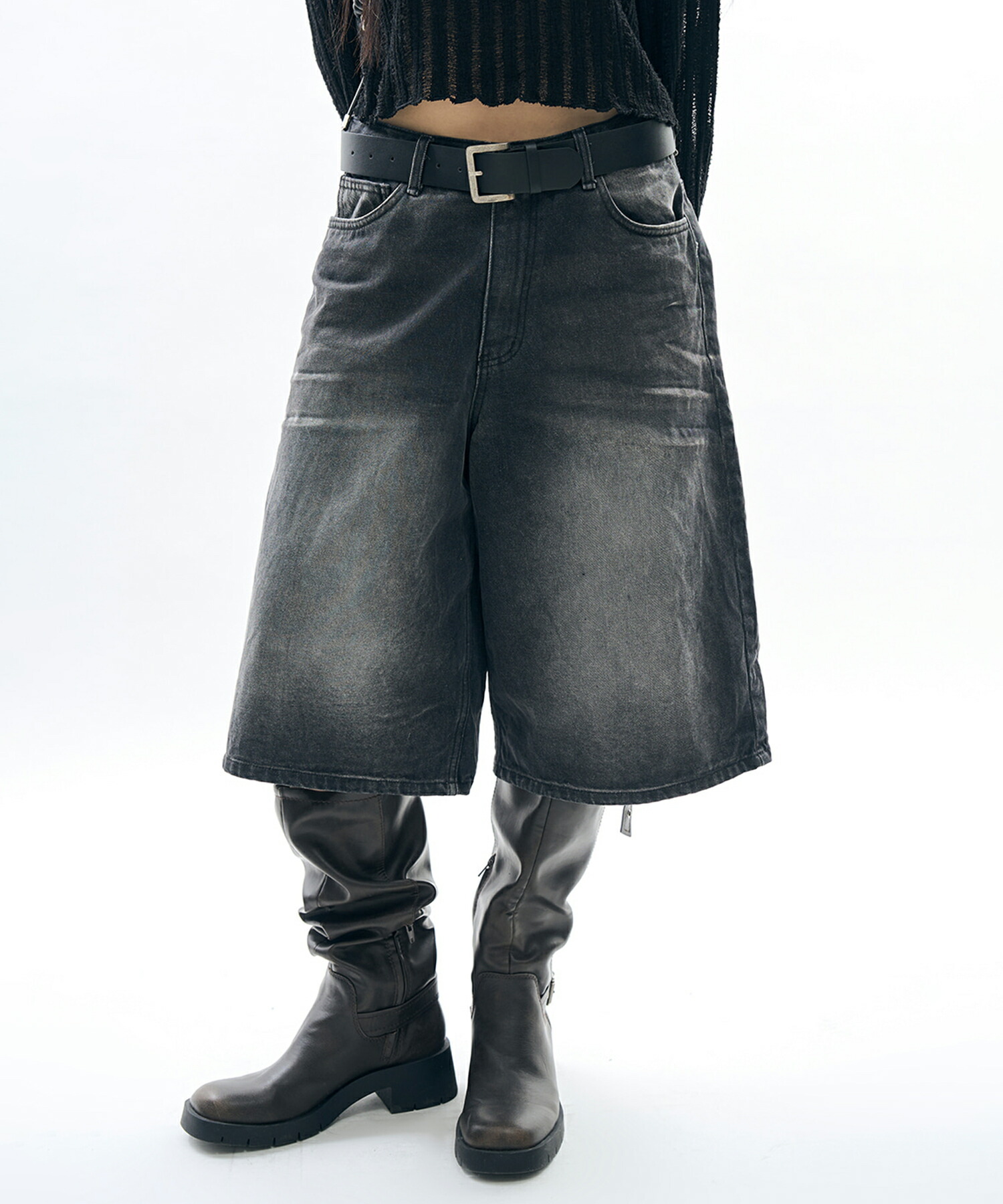 【送料無料】ラウコハウス【Raucohouse】Brann denim bermuda pants / ブランデニムバミューダパンツ 男女兼用【公式ショップ】