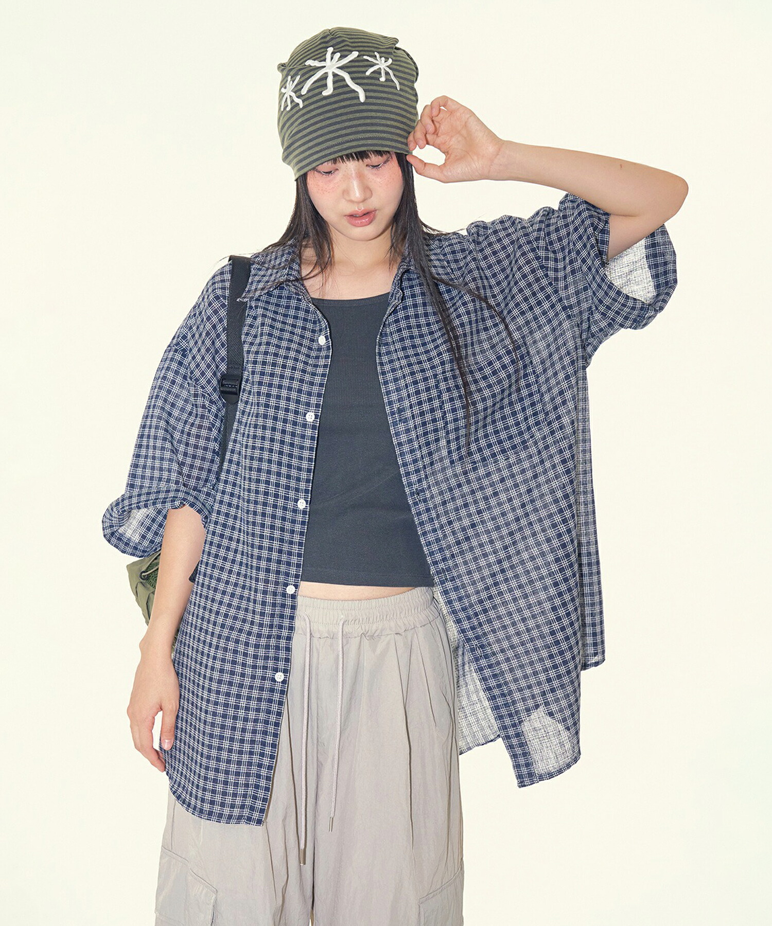 【送料無料】ラウコハウス【Raucohouse】Toby short sleeve check shirt / トビー半袖チェックシャツ 男女兼用【公式ショップ】