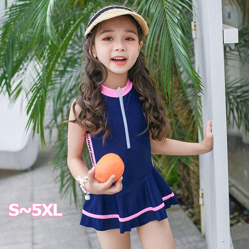 Sale 96 Off スクール水着 女の子 キッズ 水着 前ジッパー ワンピース 一体型 オールインワン 子供 ジュニア S M L Xl Xxl 3xl 4xl 5xl Upf50 スカート ａライン 子ども用 みずぎ 水泳 こども スイムウェア 女児 幼稚園 小学生 中学生 かわいい