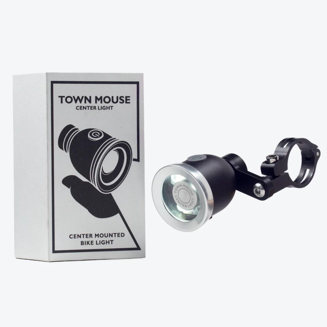 TOWN MOUSE/タウンマウス センターライト|400ルーメンUSB充電式 防水アルミボディ ハンドル中央取付デザインライト|サイクルショップエイリン