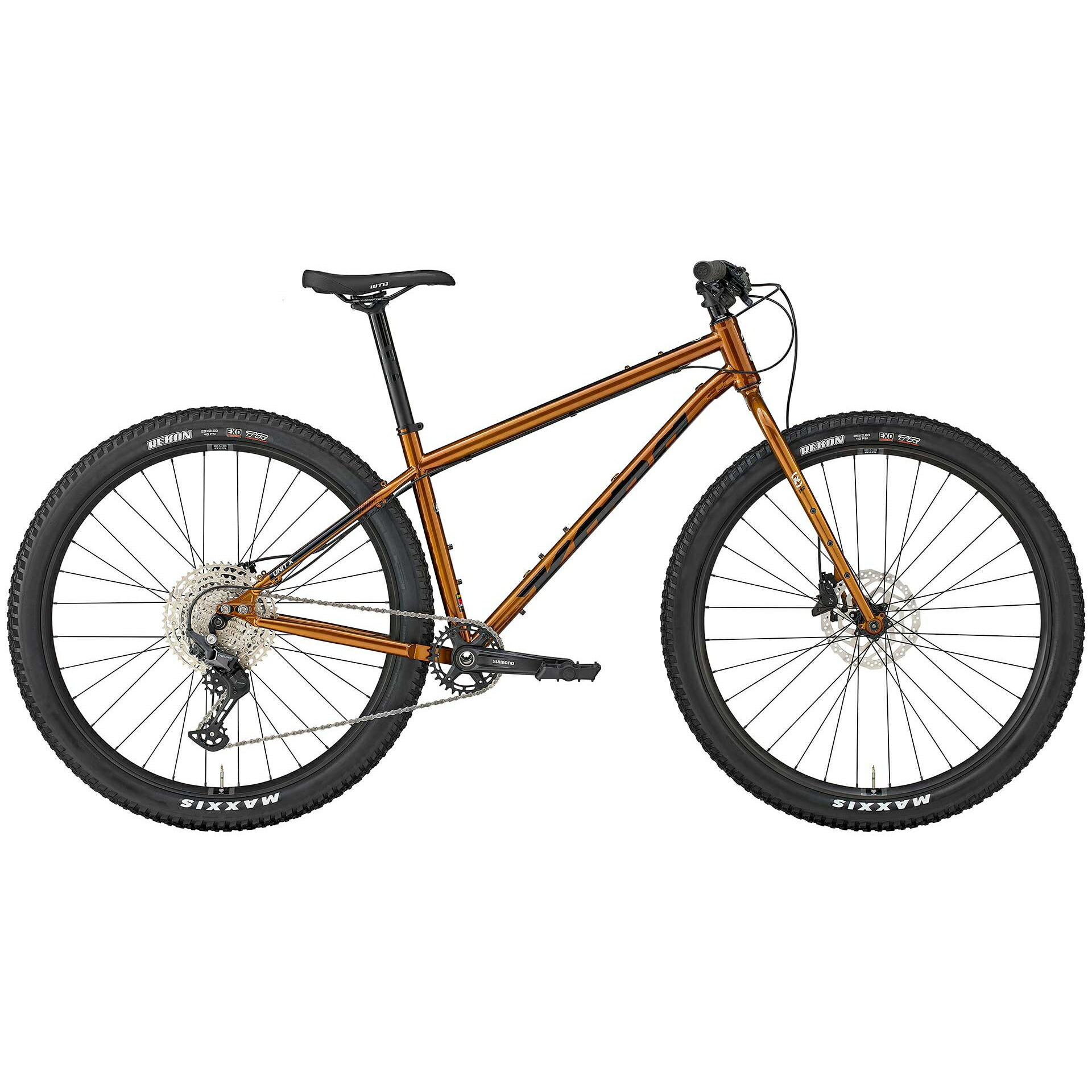 KONA UNIT X（コナ／社会的単位X）2026年真似形 Gloss Metallic Gold クロモリ 29er 冒険 MTB 自動二輪車荷造り相応う マウンテンバイク-スポーツ・アウトドア-自転車・サイクリング