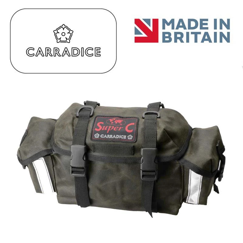 CARRADICE/キャラダイス スーパーC オダックス サドルバッグ 9L ワックスドコットン 英国製 グリーン|サイクルショップエイリン