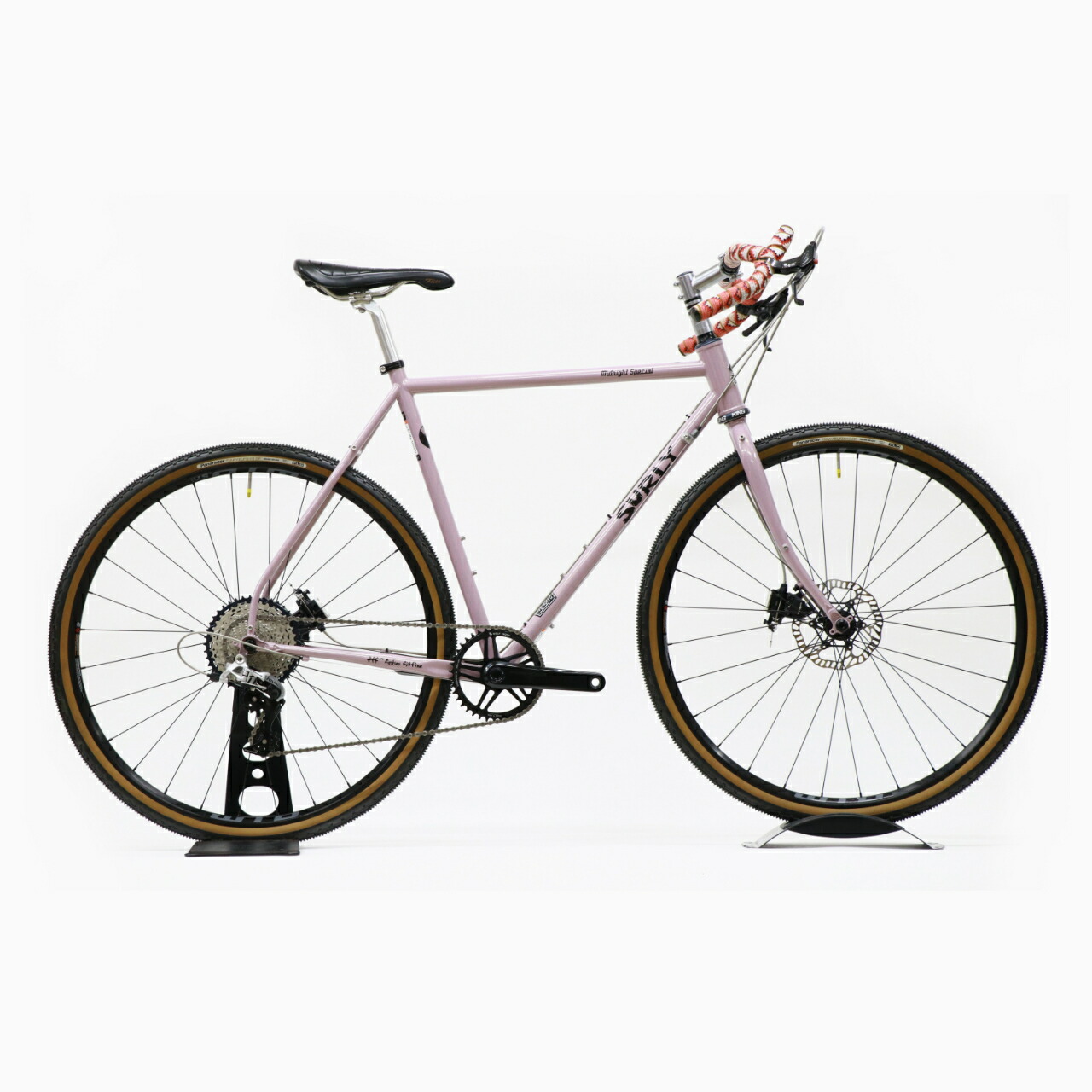【中古】SURLY Midnight Special original custom bike（サーリー/真夜中特別 目あたらしいカスタム自動二輪車）グラベルロードバイク Corner Bar FORMOSA CHRIS KING サーリーカスタム 販売店カスタム 銀輪 自転車・サイクリング-スポーツ・アウトドア