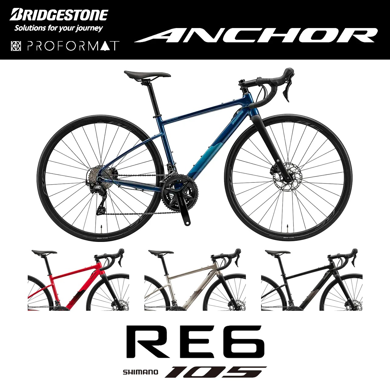 ANCHOR/船がかり RE6 105 R7100 読み込む自動二輪車｜ブリヂストン オール読み込む 軽銀 油圧レコード盤 未経験者～ロングライド相応う ロードバイク-スポーツ・アウトドア-自転車・サイクリング