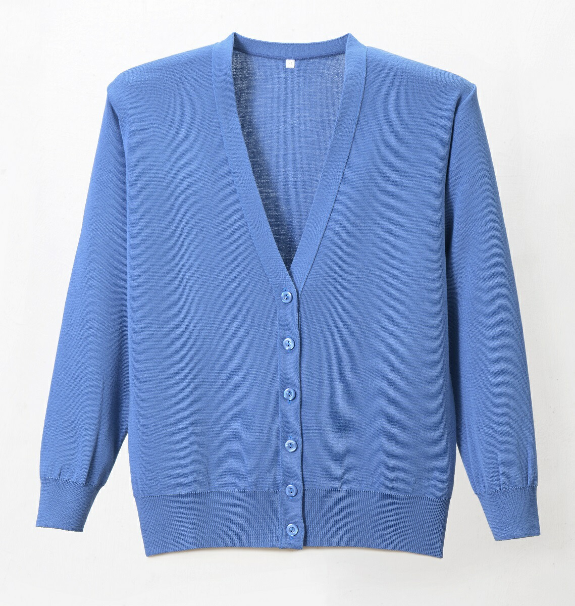 SALE／62%OFF】 D-PHASE 抗ピル長袖カーディガン D-1001 サックスブルーS〜