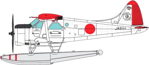 ドラウイングス 1/48 南極観察船 宗谷 積み上げる機 DHC-2 昭和号 プラモデル DWS48060J (航空機)