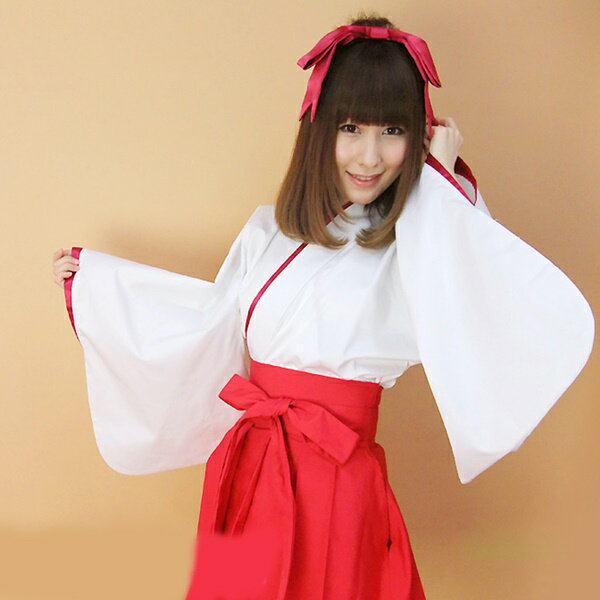 楽天市場 ハロウィンコスプレ ハロウィン フリーサイズ 衣装 仮装 変装 着物ドレス レディース みこ 神社 アニメ コスプレ衣装 Cosplay 送料無料 Ideal Store