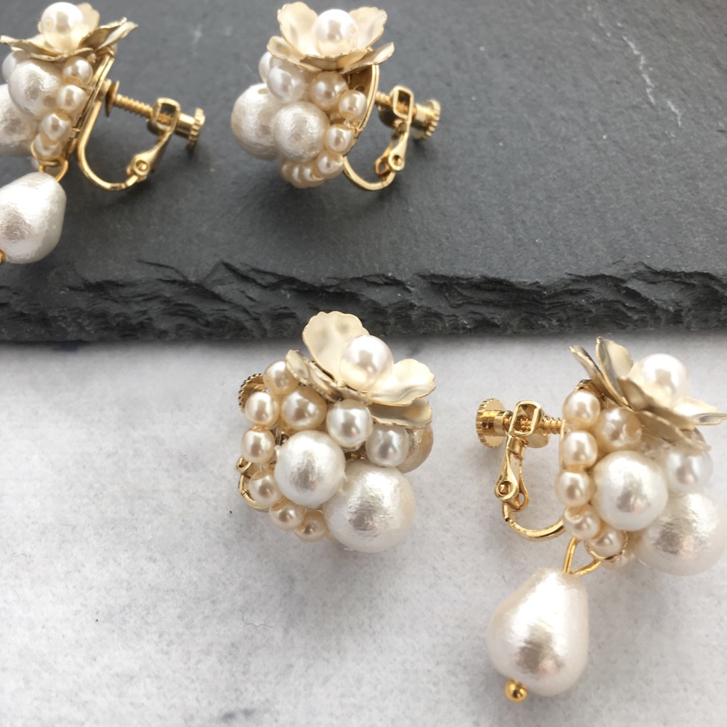 送料無料 オギャ子 コラボ パール ピアス イヤリング レディース