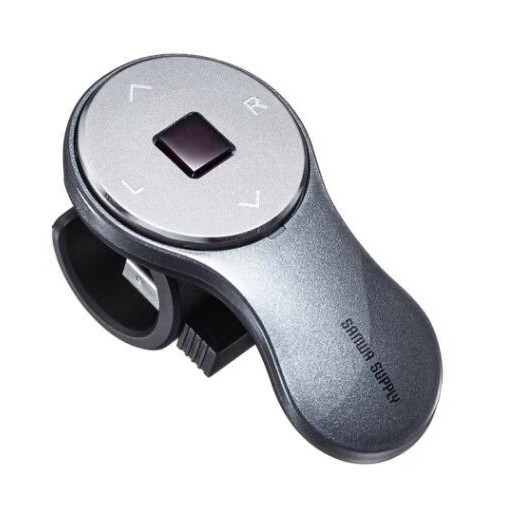 取りまわし性UP版 輪っか二十日鼠 Bluetooth 申し受ける式 PowerPoint・Keynote取りまわし相応う Windows/Mac 5名取り草 手の指二十日鼠 黒いこと 400-MABT156BK2