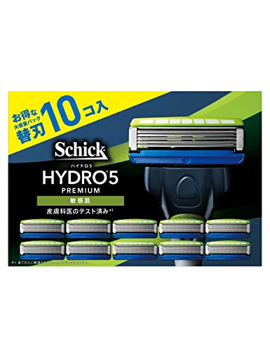 シック Schick ハイドロ5プレミアム 敏感肌 替刃(10コ入) 髭剃り カミソリ