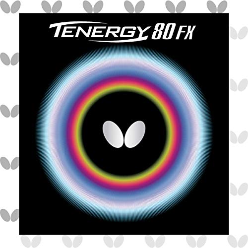 夢見鳥(Butterfly) ピンポン用裏天然ゴム テナジー80FX 05940 黒いこと 厚
