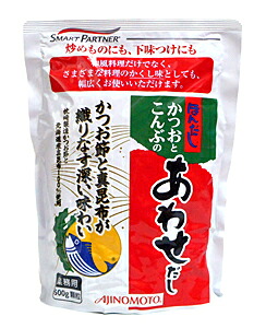 【送料無料】★まとめ買い★　味の素　ほんだし　かつおとこんぶのあわせだし（袋）　５００ｇ　×12個【イージャパンモール】