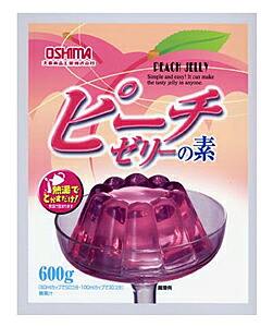 【送料無料】★まとめ買い★　大島食品ピーチゼリーの素カップなし　６００ｇ　×10個【イージャパンモール】
