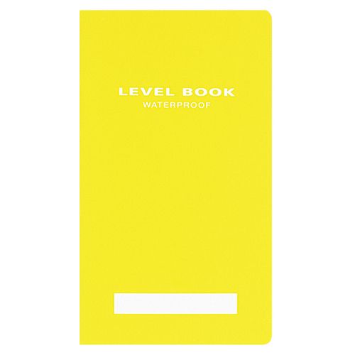【送料無料】【個人宅届け不可】【法人（会社・企業）様限定】測量野帳(ブライトカラー)　耐水・PP表紙　レベル　合成紙　30枚　黄　1セット(10冊)