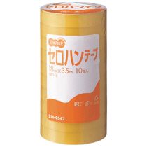 【送料無料】【個人宅届け不可】【法人（会社・企業）様限定】セロハンテープ　18mm×35m　1セット(200巻:10巻×20パック)