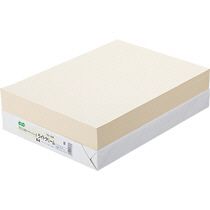 【送料無料】【個人宅届け不可】【法人（会社・企業）様限定】αエコカラーペーパーII　B4　ライトクリーム　1セット(2500枚:500枚x5冊)