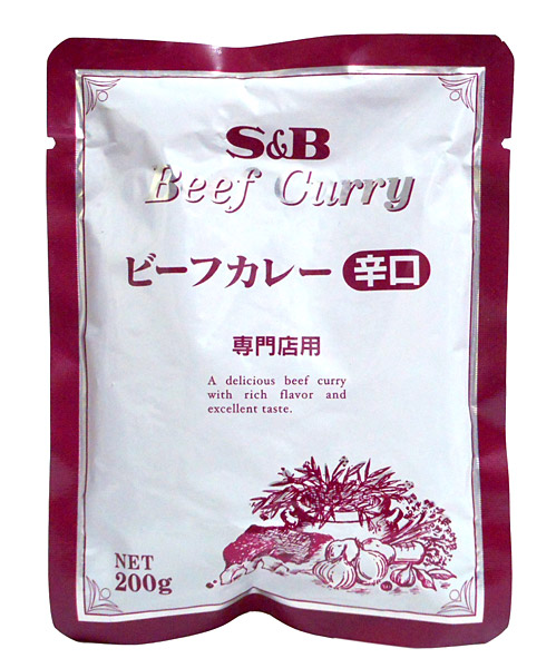 【送料無料】★まとめ買い★　ＳＢ　専門店ビーフカレー　辛口　２００ｇ　×30個【イージャパンモール】