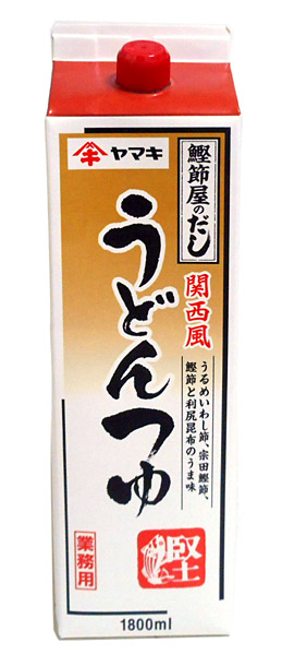 【送料無料】★まとめ買い★　ヤマキ　Ｒ関西風うどんつゆ　紙パック　１．８Ｌ　×6個【イージャパンモール】