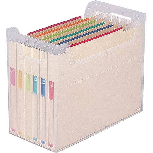 【送料無料】【個人宅届け不可】【法人（会社・企業）様限定】なげこみBOX(6分類)　A4ヨコ　ペーパーファイル6冊付　1セット(10個)