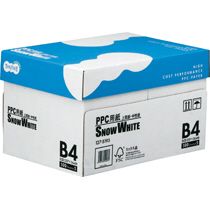 【送料無料】【個人宅届け不可】【法人（会社・企業）様限定】PPC用紙 SNOW WHITE B4 1箱(2500枚:500枚x5冊)【イージャパンモール】画像